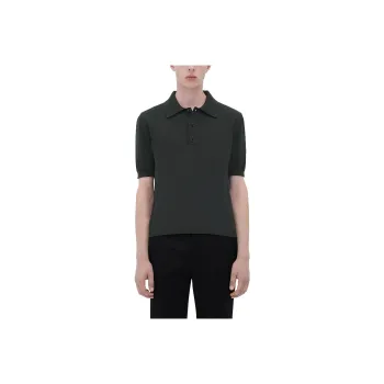 Bottega Veneta Polo Shirts Men Charcoal Gray