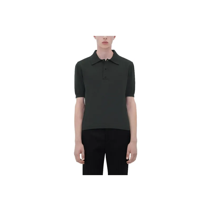 Bottega Veneta Polo Shirts Men Charcoal Gray-0