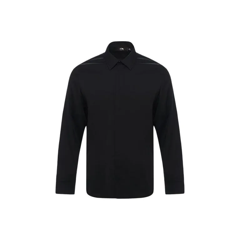 LI NING 1990 Commuter Series Shirt Men's Black-0