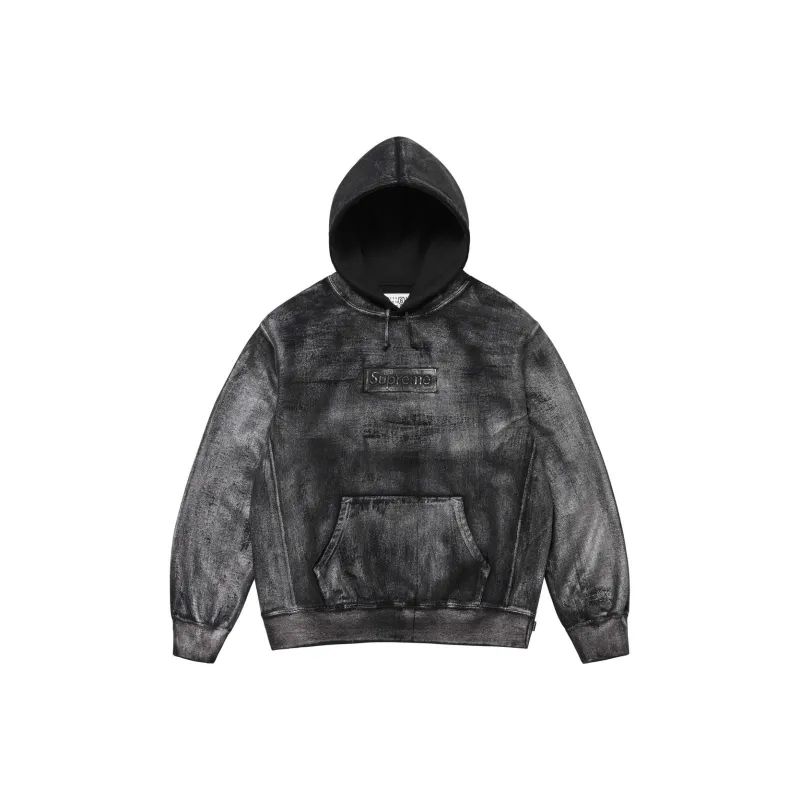 Supreme MM6 Maison Margiela Foil Box Logo Hooded Sweatshirt-0