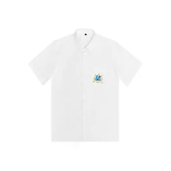 MUCUNSHU Shirt Men's Star Snow River White