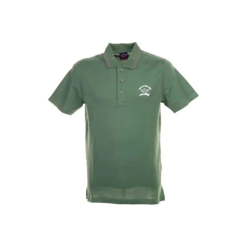 Paul & Shark Yachting Polo Shirt Men's Green-0