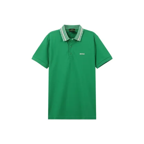 HUGO BOSS Polo Shirts Men Green