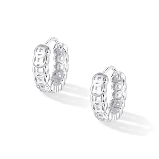 ETAHLOVE Sterling Silver Earrings Unisex-0