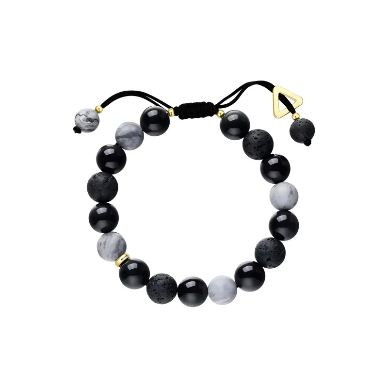 Seven Little Craftsmen Obsidian Jade Bracelets Unisex Obsidian-0