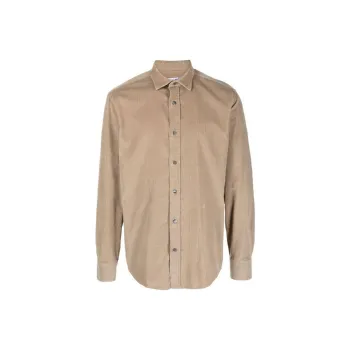 JACOB COHEN Logo embroidered Cotton Corduroy Shirt