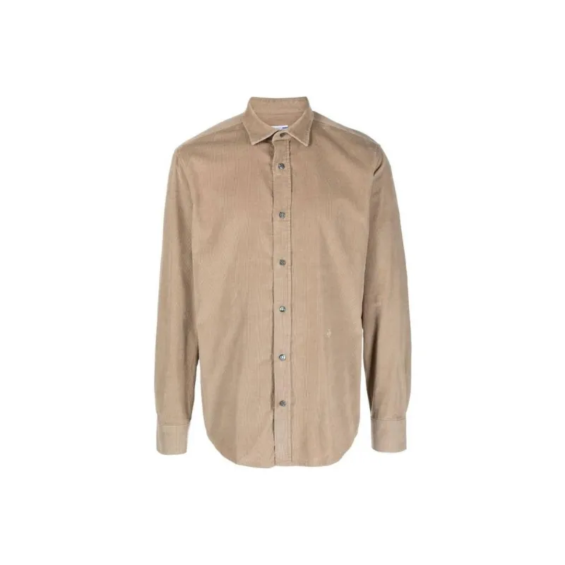 JACOB COHEN Logo embroidered Cotton Corduroy Shirt-0