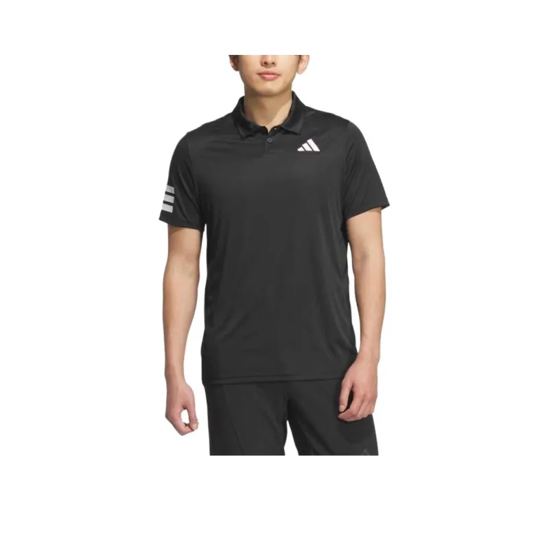 Adidas CLUB TENNIS 3 STRIPES Polo Shirt Men's Black/White-1