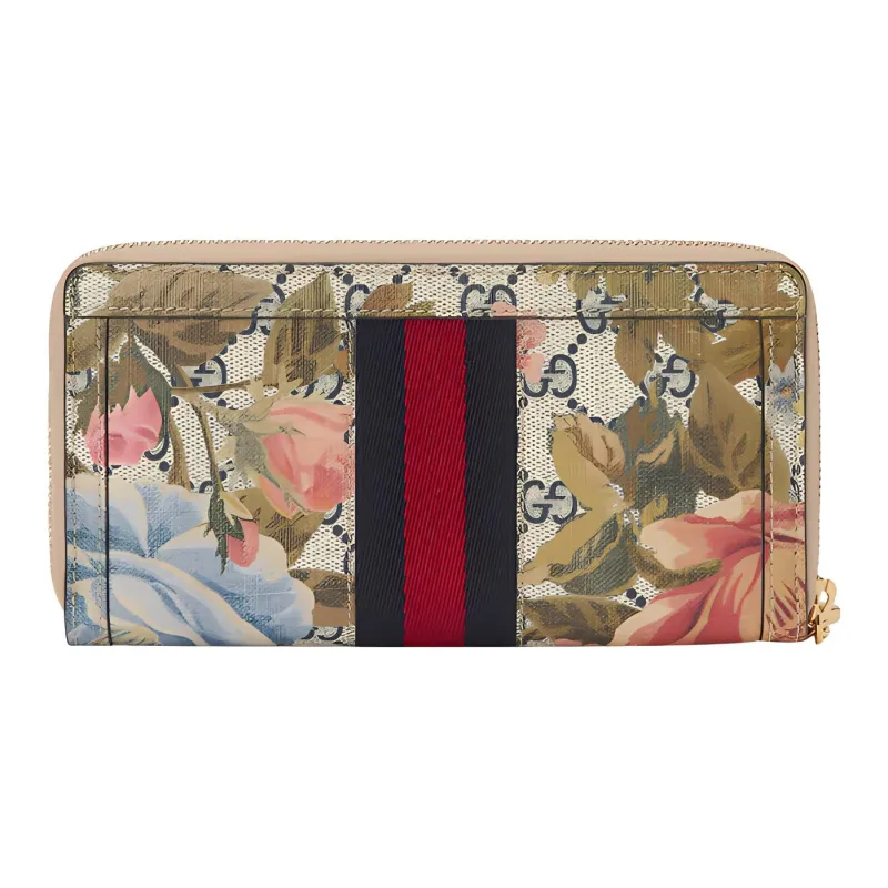 GUCCI Ophidia Canvas Money Clip Card Holder Wallet Women's Multicolor-2
