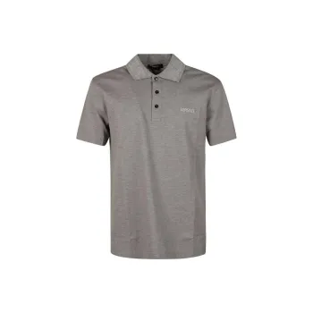 VERSACE Polo Shirts Men Gray