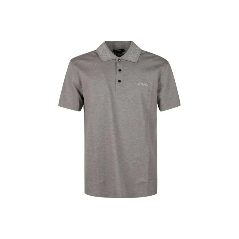 VERSACE Polo Shirts Men Gray-0