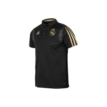 Adidas Real Madrid Polo Shirt Men's Black/Gold