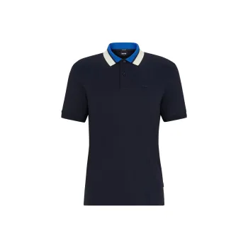 HUGO BOSS Polo Shirts Men Navy Blue