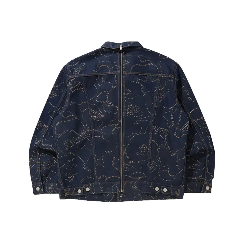 Bape X Levi's Camo Trucker Jacket-1