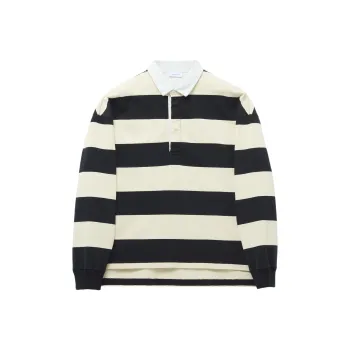 Alexander McQueen Oversized Striped Polo Shirt