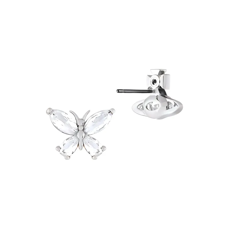 Vivienne Westwood Brass Stud Earrings Women's Silver-1