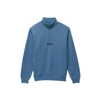 Vans Lowered Quarter Zip Pullover Sweatshirt Men's Kepeng Blue