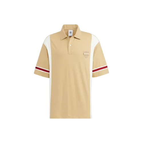 Adidas Originals Polo Shirts Men Yellow