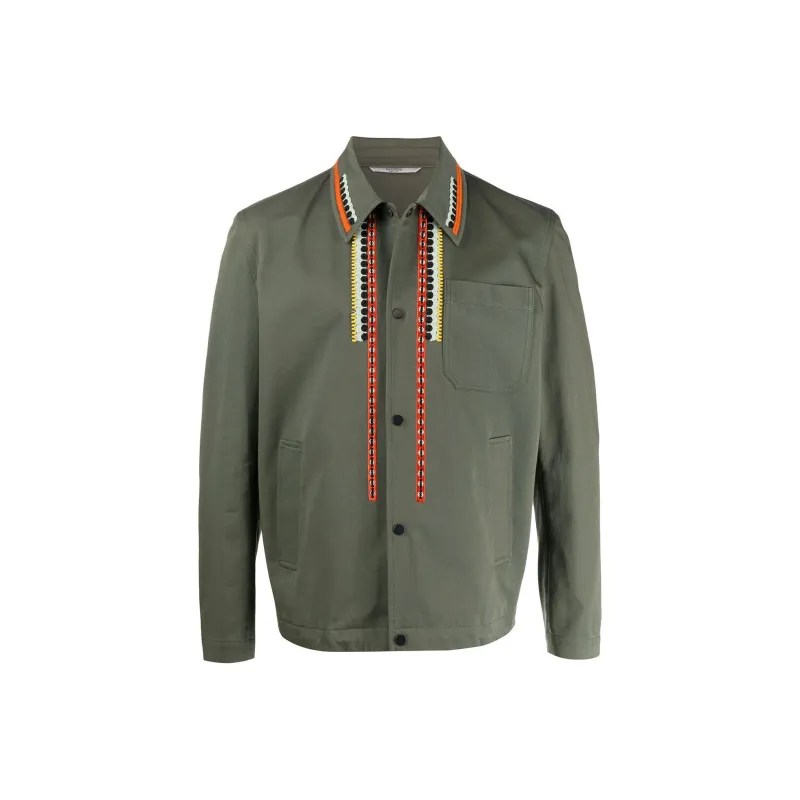 Valentino Buttoned Long Sleeved Jacket-0