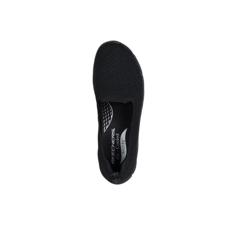 Skechers Low Top Casual Shoes Women's Black-3
