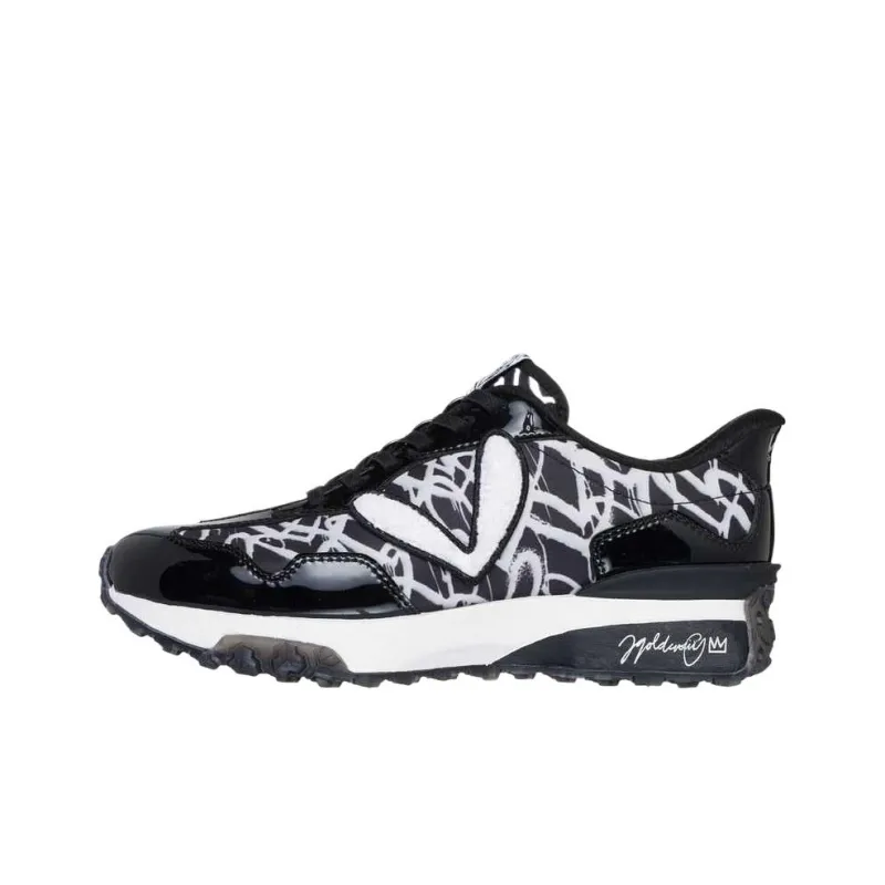 James Goldcrown x Skechers Anti Slip Wear Resistant Low Top Casual Shoes Women's Black-0