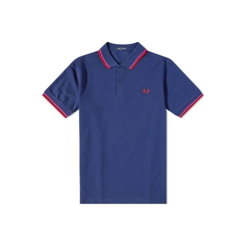 FRED PERRY Polo Shirt Men's Marine Blue-0