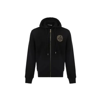 VERSACE JEANS COUTURE Zip Up Drawstring Hoodie