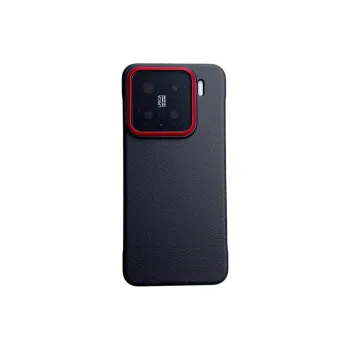 ZHUOJI PC Material Denim Red Frameless Phone Cases Compatibility Xiaomi 15 Pro/15/15 Ultra