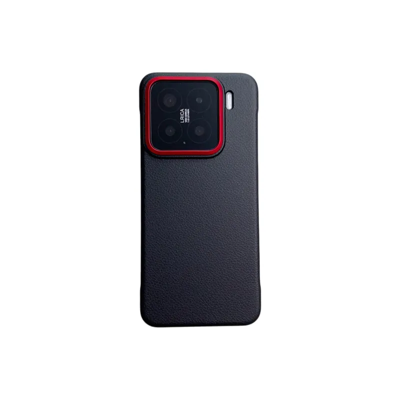 ZHUOJI PC Material Denim Red Frameless Phone Cases Compatibility Xiaomi 15 Pro/15/15 Ultra-0