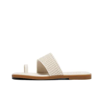 BELLE Slide Slippers Women's Apricot, Ecru