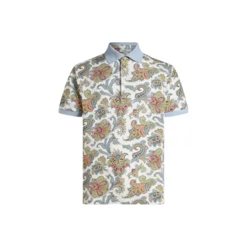 ETRO Paisley Cotton Polo Shirt