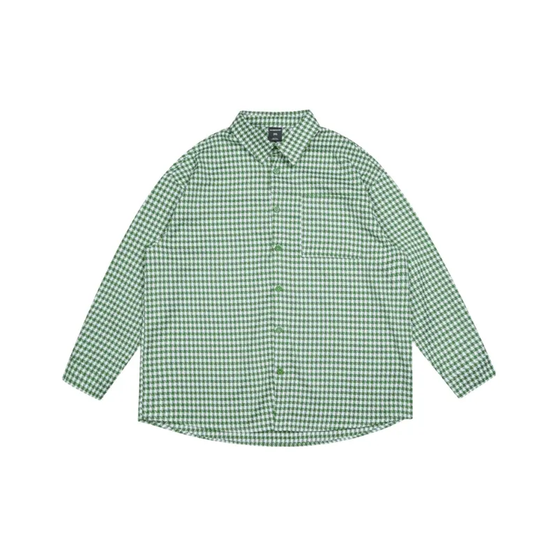 WAYNEXZAVIER Shirts Men Green Plaid-0