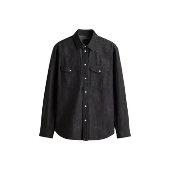 H&M Shirts Men Dark Gray