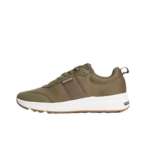 Tommy Hilfiger Trainers Slip Resistant Low Top Casual Shoes Men's Olive Green