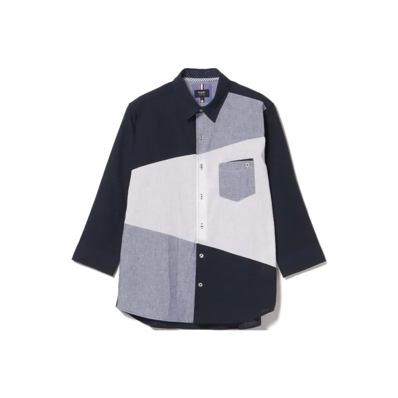 Beams Cool Patch Cropped Shirt Men's-7