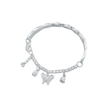 ZHONGLING 999 Fine Silver Pure Silver Bracelets Women's