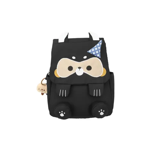 Kaka Tree Nylon Backpack Unisex Black/Khaki/Gray