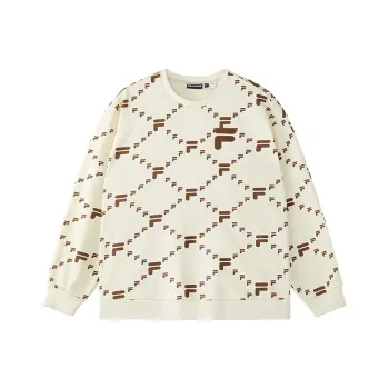 FILA FUSION FOB Sweatshirt Unisex Antique Style White
