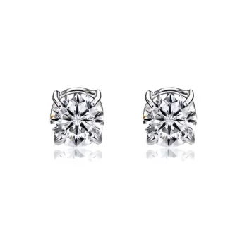 AEMC Titanium Steel Zircon Clip On Earrings Unisex