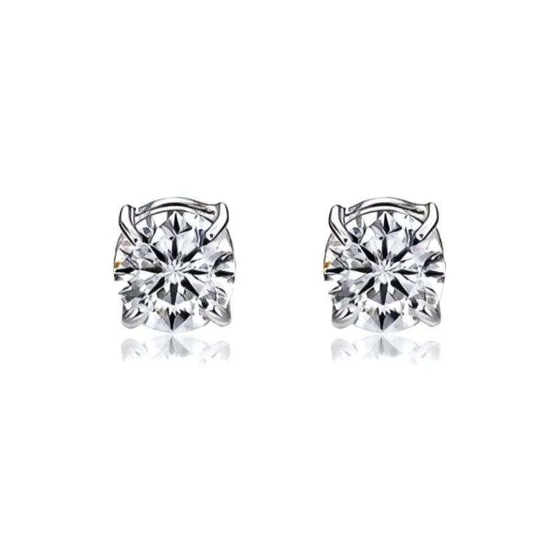 AEMC Titanium Steel Zircon Clip On Earrings Unisex-0