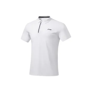LiNing Fitness Series Polo Shirt Men's Standard White
