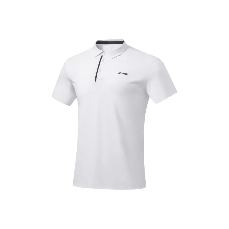 LiNing Fitness Series Polo Shirt Men's Standard White-0