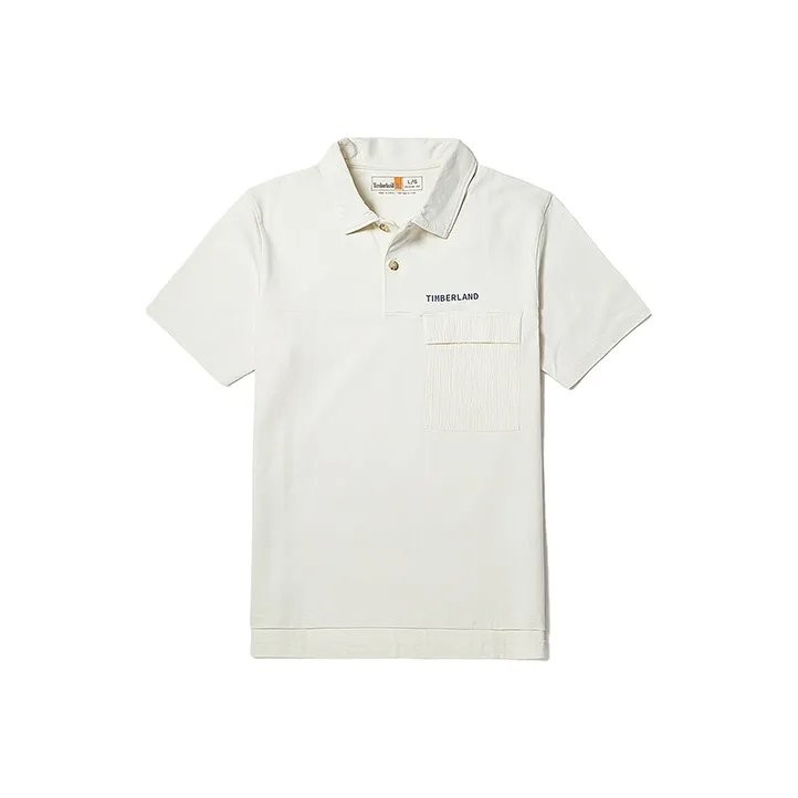Timberland Polo Shirts Men Vintage White-0