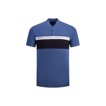 ARMANI EXCHANGE Polo Shirts Men Blue