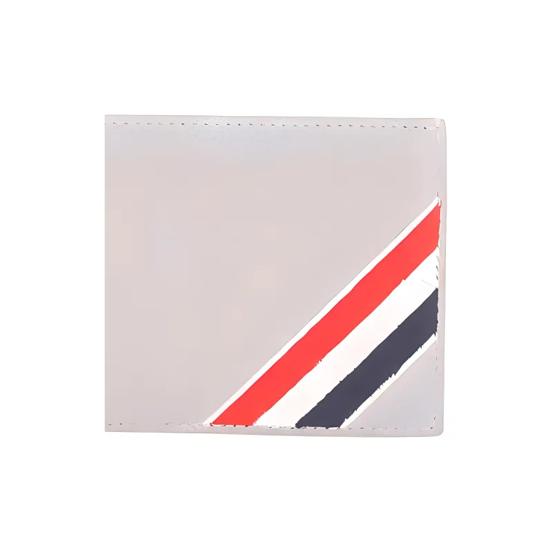 THOM BROWNE· Cow Leather Wallet Men's Gray-4