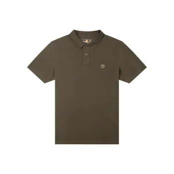 Timberland SS25 Polo Shirt Men's Dark Olive Green