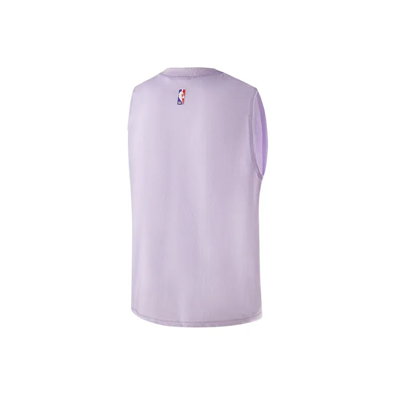 NBA Los Angeles Lakers Team Culture Collection Tank Tops Unisex Light Purple-1