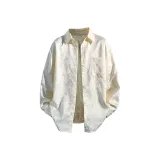 Beige Apricot Long-Sleeved-Fleece-Lined