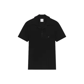 COURREGES Rib Knit Polo