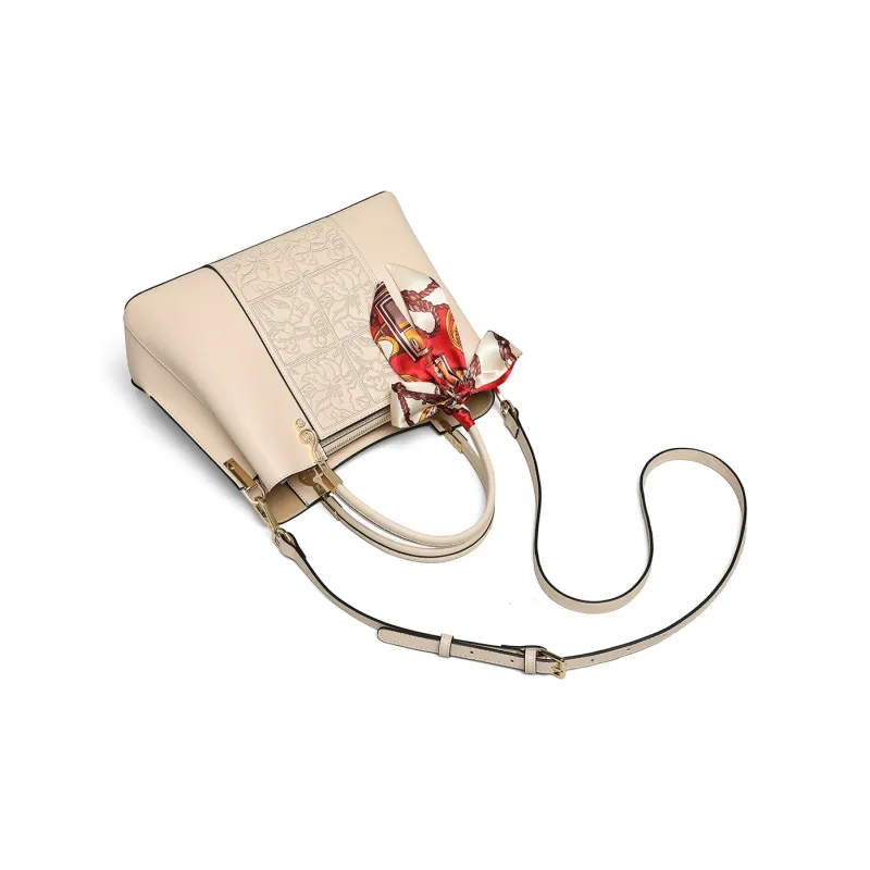 COMELY Cow Leather Handbag, Crossbody Bag, Shoulder Bag Regular Women's Apricot-4